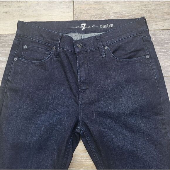 7 For All Mankind Paxton men's dark blue wash jeans - Picture 10 of 11